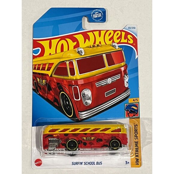 Hot Wheels Surfin' School Bus Extreme Sports 2021 4/5 Diecast Car 1:64 - Picture 1 of 9